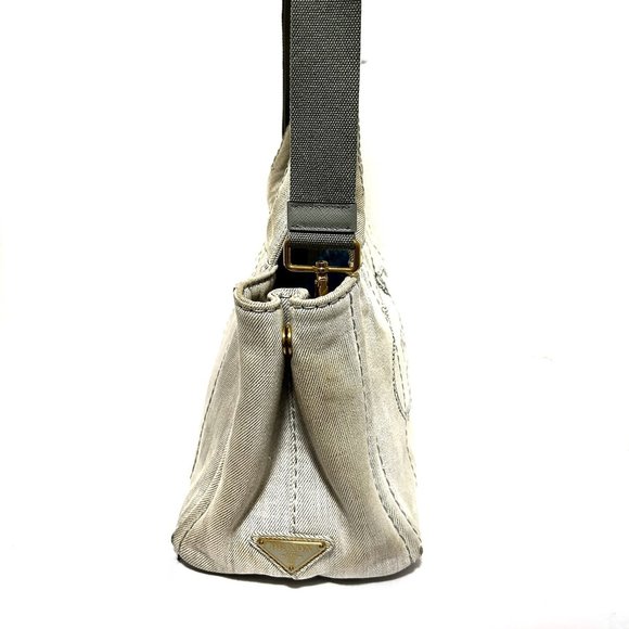Prada Canapa Canvas White Bag Tote - Picture 1 of 9